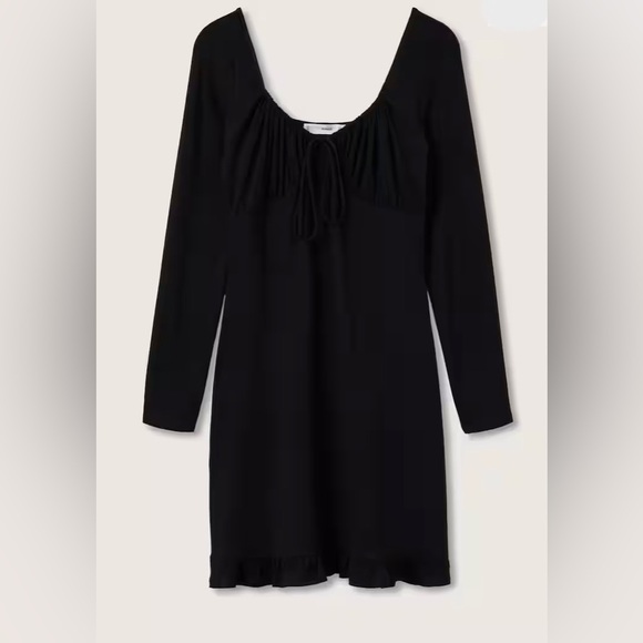 NWT. Drawstring waist dress. Black. - Picture 3 of 3